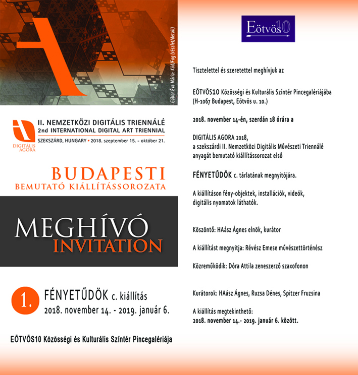 1 Invitation Meghívó DigitálisAgora Fényetűdök Eötvös10