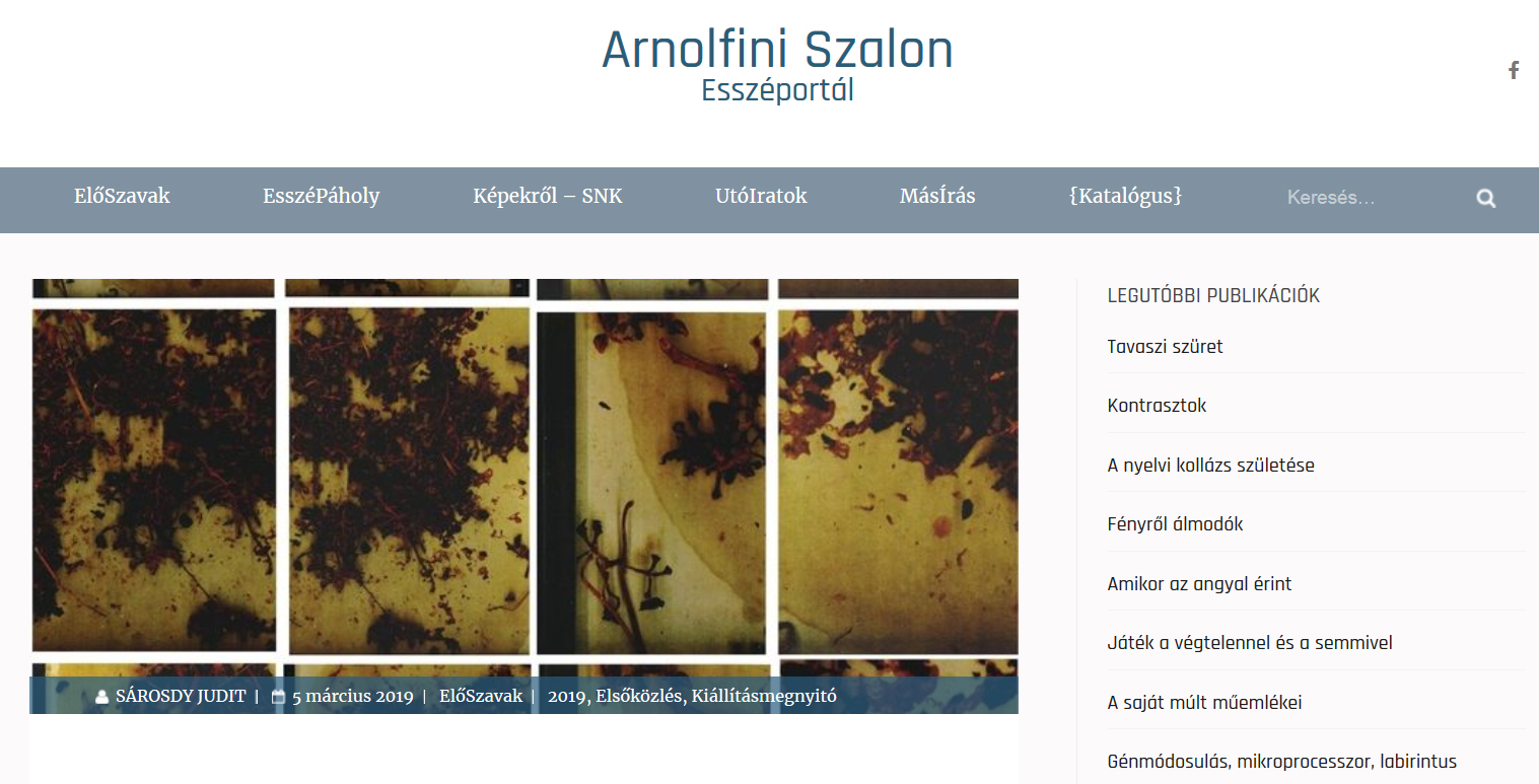 Arnolfini Szalon Sárosdy Judit Szüret Digitális Agora